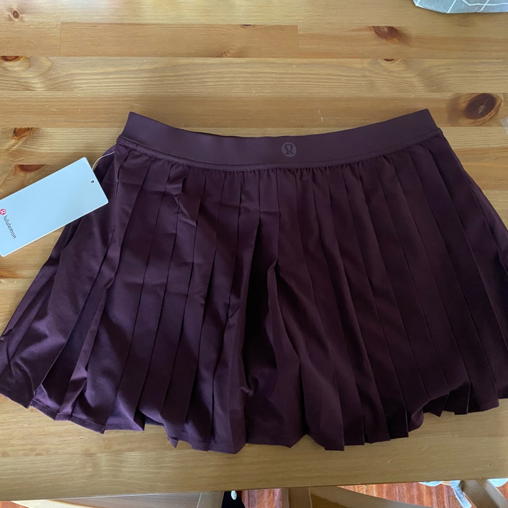Lululemon Athletica Pleated Skirt in Dark Purple